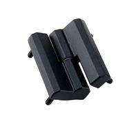 Bisagra empotrada desmontable de aleación de zinc negra con tornillo for maquinaria eléctrica industrial (1 unidad)(Black Left)