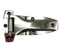 Bisagra empotrada para remolque de carga izquierda con pasador de 1/4 pulgadas, zinc fundido de 3.28 x 5.59 pulgadas