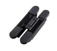 Bisagra for muebles, bisagras de cierre puerta, 2 piezas ajustable invisible secreto oculto estéreo carga cruzada rodamiento 120-180 kg(Black,150 * 25cm)