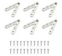 Bisagra giratoria de pivote de la puerta RLECS 6 unids 59x11mm 304 acero inoxidable 360 grados giratorio puerta oculta bisagras