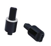 Bisagra giratoria para asiento de inodoro de 2 piezas, mecanismo hidráulico de cierre suave para desaceleración de tapa/puerta, amortiguadores de par de plástico negro con eje codificado por colores