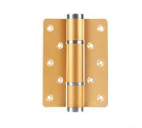 Bisagra hidráulica de aleación de aluminio para puertas con cierre silencioso, funcionamiento suave y rendimiento estable sin hardware externo (dorado)