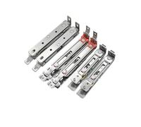 Bisagra invisible de acero inoxidable sin perforaciones for ventanas abatibles con apertura interior de 180 grados. Puerta de aluminio tipo puente con hoja plegable oscura.(001-1PCS)