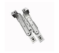 Bisagra invisible de acero inoxidable sin perforaciones for ventanas abatibles con apertura interior de 180 grados. Puerta de aluminio tipo puente con hoja plegable oscura.(002-1PCS)