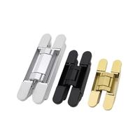 Bisagra Invisible For Puerta Con Apertura De 180° Desde Dentro Hacia Fuera, Ajustable Tridimensionalmente, Plegable, Herrajes Ocultos For Muebles(80KG black)