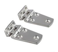 Bisagra marina de acero inoxidable 316 empotrada en ángulo recto para cubierta de barco y accesorios de cabina, hardware de yate, paquete de 2 (38 x 66 mm)