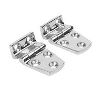 Bisagra marina de acero inoxidable 316 empotrada en ángulo recto para cubierta de barco y accesorios de cabina, hardware de yate, paquete de 2 (38 x 54 mm)
