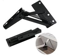 Bisagra Muelle Soporte ElevacióN - Plegable Herraje De Con ElevacióN, Bisagras Para Armarios, Sofá, Cama Plegable, Tapa Herramienta, Accesorios De Muebles, Negro, 2 Unidades