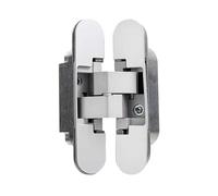 Bisagra oculta B110 adecuada para puertas de madera de grosor de 35 a 45 mm, bisagra invisible ajustable de 180 grados, 1 unidad (blanco)