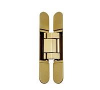 Bisagra Oculta Bisagra de alta resistencia for puerta madera plegable oculta, Hardware oculto for muebles, 40KG/80KG/120KG Para Puertas de Madera(Gold,G40)