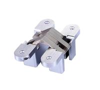 Bisagra Oculta Bisagras ocultas de acero inoxidable, 10kg carga pesada, 13x45mm, bisagra puerta plegable oculta integrada, herrajes for muebles DIY Para Puertas de Madera