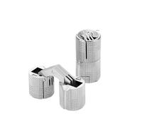 Bisagra Oculta Cruzada Bisagras ocultas cilíndricas de barril 8 mm a 18, 2 unidades, for puertas gabinetes, soporte herrajes for muebles(Color 2-type 3)