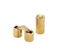 Bisagra Oculta Cruzada Bisagras ocultas cilíndricas de barril 8 mm a 18, 2 unidades, for puertas gabinetes, soporte herrajes for muebles(Color 1-type 4)
