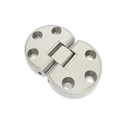 Bisagra oculta for mesa plegable, 2 uds., 180 grados, muebles, gabinete, soporte conector oculto integrado(Silver)