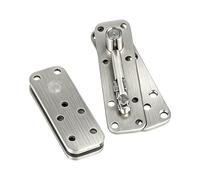 Bisagra oculta giratoria de 360 grados, bisagra superior e inferior de acero inoxidable para instalación moderna de puertas de madera, puerta giratoria duradera de acero inoxidable