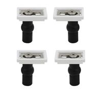 Bisagra para asiento de inodoro kit de accesorios con tornillos de anclaje y pernos plásticos para tapa wc cierre suave amortiguador repuesto bisagras plastico herrajes (pernos de anclaje 41x42 4pcs)