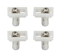 Bisagra para asiento de inodoro kit de accesorios con tornillos de anclaje y pernos plásticos para tapa wc cierre suave amortiguador repuesto bisagras plastico herrajes (pernos de anclaje 36x45 4pcs)