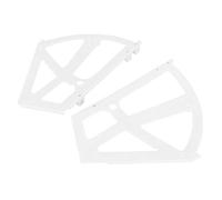 Bisagra para gabinete de zapatos Plástico Hueco Simple Dos capas Accesorio de soporte para estante de estante para el hogar(2#)