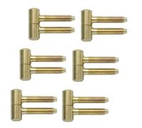 Bisagra para muebles Gedotec bisagras para puertas de interior bisagras para taladrar dos piezas | tamaño de bisagra ø 9 mm | acero latonado | modelo 1.0900 | bisagra para puertas de interior y vent