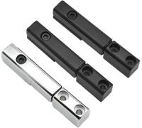 Bisagra para puerta de armario eléctrico, Bisagra dividida ajustable de aleación zinc, color negro/blanco, for puertas gabinetes eléctricos, 1 unidad