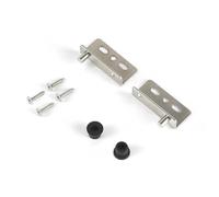Bisagra para puerta de armario, puerta de madera, pivote superior e inferior, bisagra de sujeción superior e inferior, soporte de esquina en forma de L, herrajes para muebles, bisagras de armario