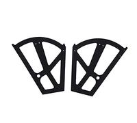 Bisagra para Zapatero, Accesorio Desplegable para Zapatero, Bisagras para Marco de Zapatero Piezas de Muebles Herrajes, Plástico, Zapatero, Estantería Y Reemplazo de Gabinete(Negro)