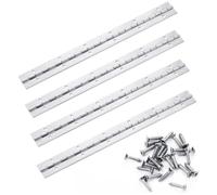 Bisagra Piano, 4 Bisagras para Piano de 30cm de Acero Inoxidable Con 48 Tornillos Bisagras de Piano Metal para Puertas Armario Pianos (300x30x0,6mm)