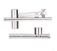 Bisagra pivotante de 360 grados resistente para puertas de madera, herrajes ocultos invisibles de acero inoxidable, soporta hasta 100 kg, accesorio moderno para puerta secreta (L)