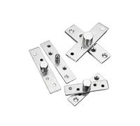Bisagra pivotante de puerta acero inoxidable, eje giratorio 360 grados hacia arriba y abajo for dormitorio, sala estar, mansión, giratoria edificio alto, 2 uds(Middle 95mmx20mm)