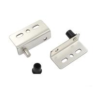 Bisagra pivotante oculta, 4 juegos de bisagras de gabinete resistentes para puertas de madera, funcionamiento suave y silencioso, acero laminado en frío para muebles, armarios y cajones (plateado)