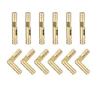 Bisagra plana, 12 bisagras invisibles de latón 15 x 4 mm, ocultas cilíndricas plegables for cajas recuerdos, puertas armarios, etc(30x5mm)