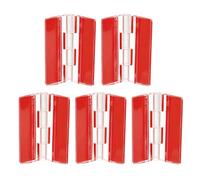 Bisagra plana, 5 bisagras acrílicas autoadhesivas de 45 x 35 mm, transparentes, plegables, for cajón gabinete, soporte exhibición DIY