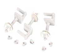 Bisagra plástico blánca para inodoro 1 unidad tipo Piedra Modelo Gloria, Triunfo y Vencedora