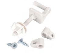 Bisagra plástico con tornillo blánca para inodoro 1 unidad tipo Piedra Modelo Gloria, Triunfo y Vencedora