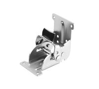 Bisagra Plegable autoblocante de 2 Piezas, de 0 a 180 Grados, for Puerta, Muebles, Mesa de Comedor, Superficie de unión, combinación de empalmes. para Patas Plegable(Silver)