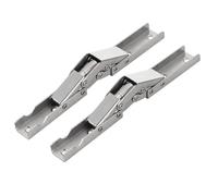 Bisagra Plegable Autoblocante Juego de 2 bisagras plegables autoblocantes 90/180 grados, soportes acero, patas mesa, bisagra oculta, soporte extensión plana