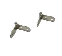 Bisagra plegable de 270 grados, accesorios Hardware for muebles, sin tornillos, bisagras atornilladas solapa, Metal plateado, 5 uds Para Muebles