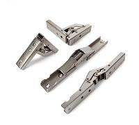 Bisagra plegable de 90 grados YIDELAI Bisagra plegable elástica de acero inoxidable Accesorios para puertas de armarios Soporte para estantes de pared
