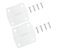Bisagra plegable de plástico for enfriador Coleman de 2 pulgadas de alto y 2-1/4 pulgadas de ancho con tornillos for caja general, 2 bisagras y 8 tornillos.
