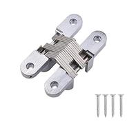 Bisagra plegable oculta para puerta de armario, bisagra plegable de 180 grados para caja/gabinete/armario/puerta plegada, bisagras ocultas enmarcadas para puertas de gabinete, acero inoxidable