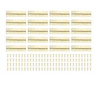 Bisagra Plegable Retro de Hierro 75x25mm, Juego de 20 Unidades - Diseño Resistente, Fijación Segura, Ideal para Muebles y Gabinetes