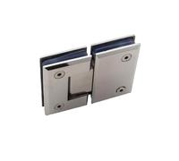 Bisagra Puerta Ducha Abrazadera for puerta de baño, bisagra acero inoxidable fundido a presión, con bisagras móviles 180 grados for vidrio biselado