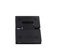 Bisagra Puerta Ducha Bisagra de puerta vidrio templado for baño, bisagra acero inoxidable macizo fundido, 90/180 grados(180 black)