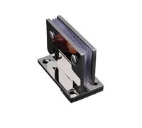 Bisagra Puerta Ducha Bisagra for puerta de ducha vidrio acero inoxidable fundido a precisión, abrazadera 90 grados dos vías for baño(Silver)
