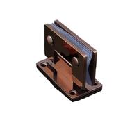 Bisagra Puerta Ducha Bisagra for puerta de ducha vidrio acero inoxidable fundido a precisión, abrazadera 90 grados dos vías for baño(Rose-Gold)