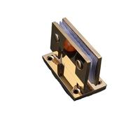 Bisagra Puerta Ducha Bisagra for puerta de ducha vidrio acero inoxidable fundido a precisión, abrazadera 90 grados dos vías for baño(Ti-Gold)