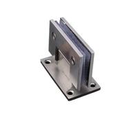 Bisagra Puerta Ducha Bisagra for puerta de ducha vidrio acero inoxidable fundido a precisión, abrazadera 90 grados dos vías for baño(Brushed)