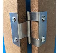 Bisagra, puerta oculta, resistente, invisible, oculta, bisagra plegable de 2 pulgadas for puerta de armario de cocina, puerta de madera