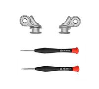 Bisagra QC35 igual que la bisagra de metal OEM QuietComfort 35 piezas de repuesto giratorias, kit de reparación compatible con auriculares Bose QuietComfort 35 I/QuietComfort 35 II/QC45/QC25 (plata)