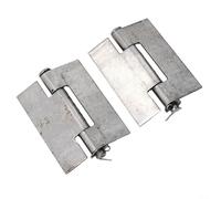 Bisagra soldada a tope de acero de 2 piezas para aplicaciones de puerta de hierro con requisitos de costura de soldadura a juego y ajuste (83 x 66 mm)